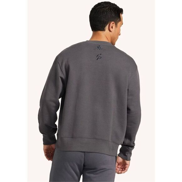 Adidas X Peloton Crew Sweatshirt unisex Size Medium Granie Gray - Picture 4 of 13